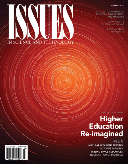 Cover of Winter 2019 ISSUES